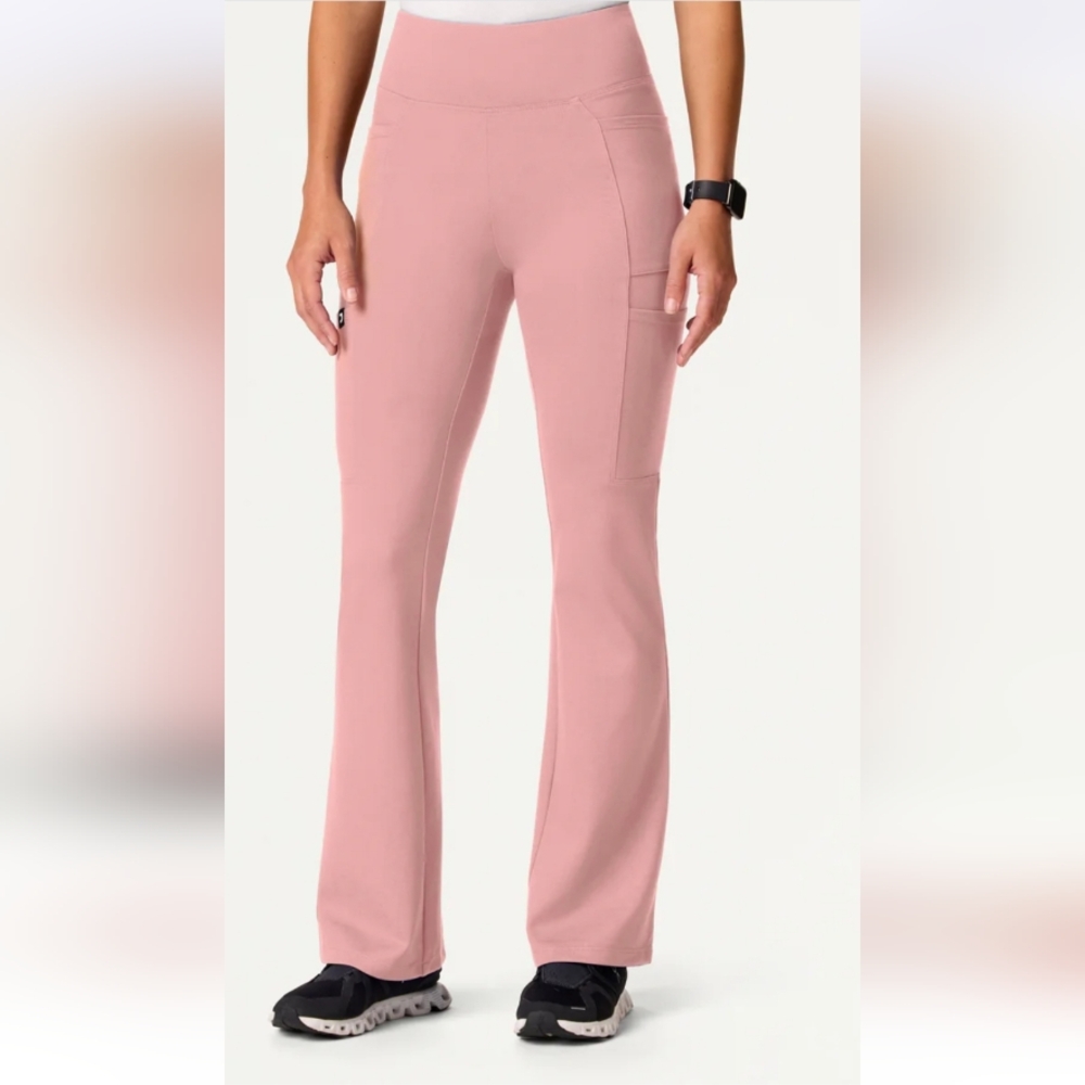 Jaanuu Mauve Pink Yoga Style Scrub Pants